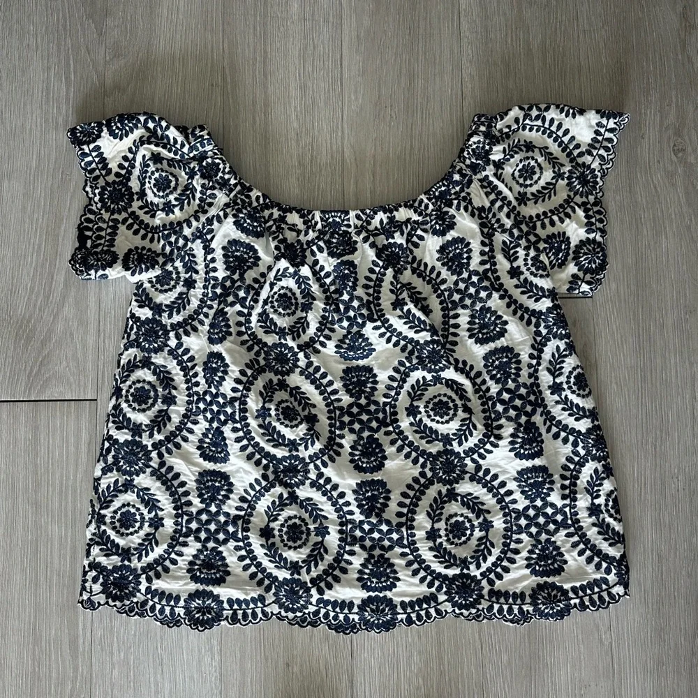 Entro Embroidered Off-Shoulder Top - Picture 1 of 4